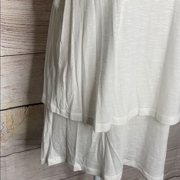 Lila Rose White High Cut Tank Top Blouse - Picture 5 of 7